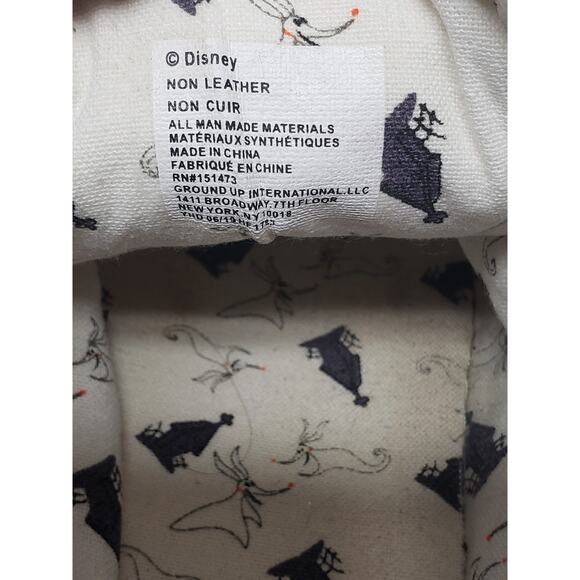 Disney Tim Burton Nightmare Before Christmas Zero White Quilted Low Kick Shoes - Picture 7 of 11